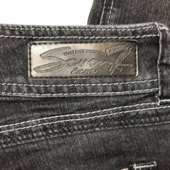 Seven7 Ankle Jeans Dark Gray or Faded Black 4 - Picture 12 of 16